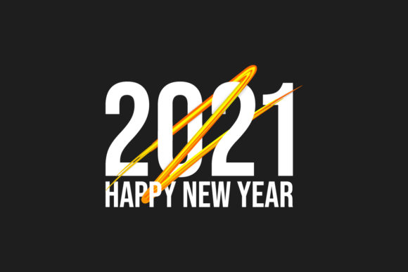 2021 Happy New Year and Merry Christmas Illustrations