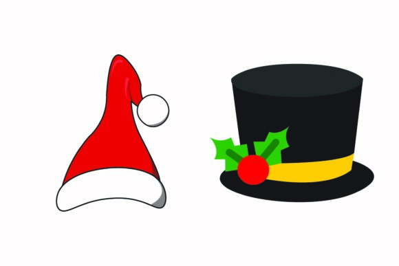 Christmas Cap Headdress Illustrations