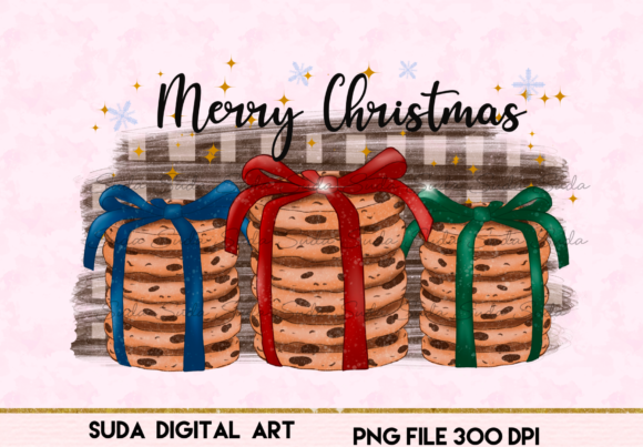 Christmas Chip Cookies Sublimation Freebies