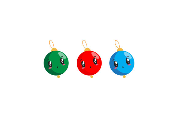 Christmas Cute Decorations Vector