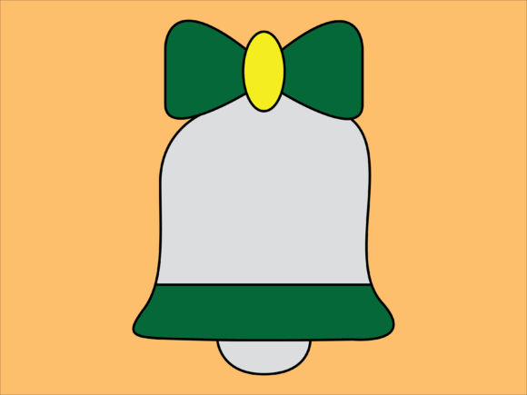 Christmas Green Bells Illustration