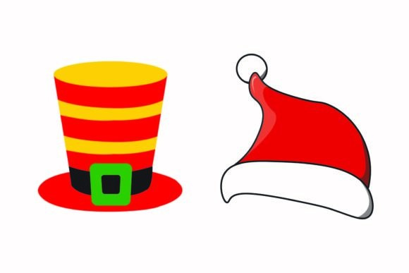 Christmas Hat December Illustrations for Festive Branding