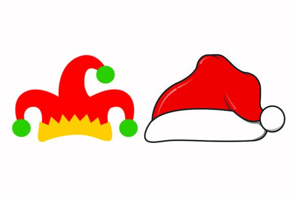 Christmas Hat Fun Party Illustrations