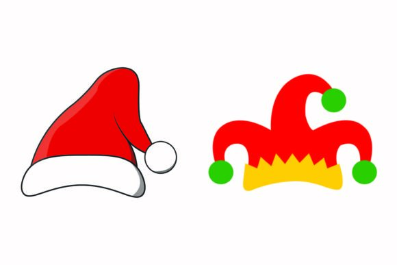 Christmas Hat Santa Party Illustration
