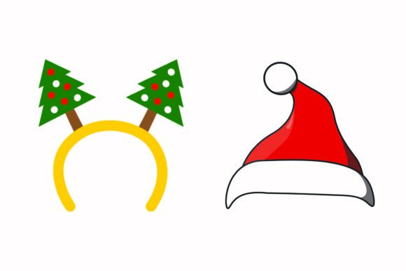 Christmas Headband Happy Party Vector