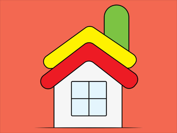 Christmas Home Illustration for Branding