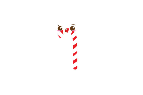 Christmas Illustration Stick Candy Cute