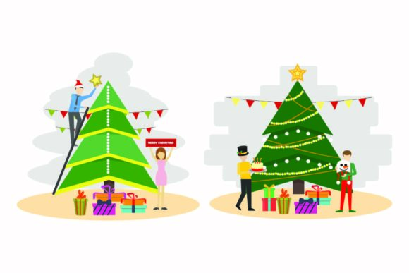 Christmas Light Decoration Vector Set for Festive Branding