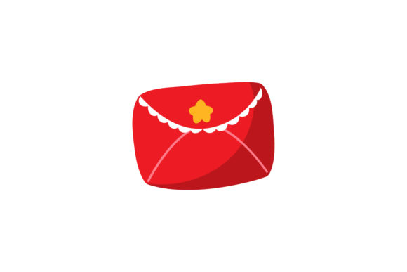 Christmas Red Envelope Vector Illustrations
