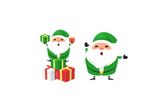 Christmas Santa Vector Set 28