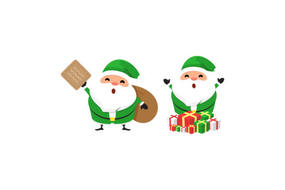 Christmas Santa Vector Set for Festive Branding