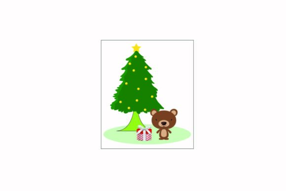 Christmas Tree Animal Illustrations